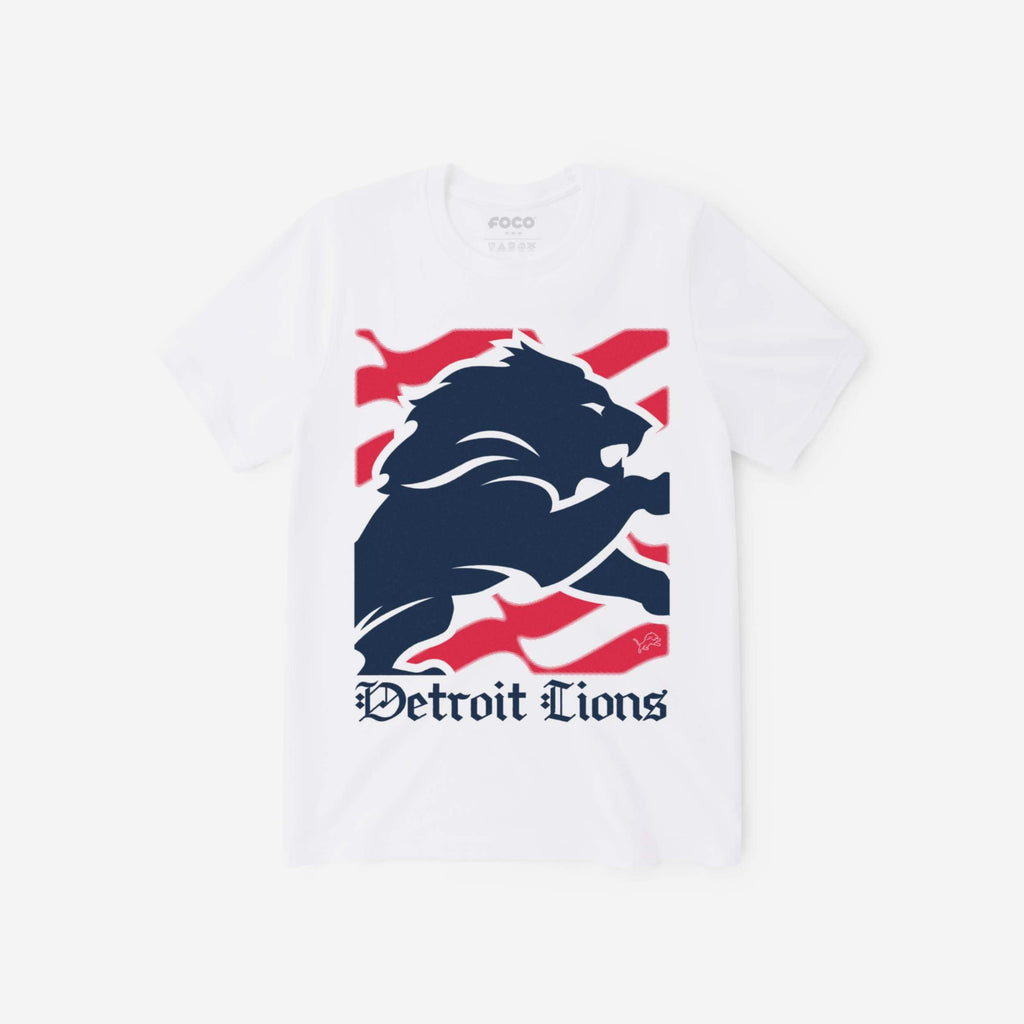 Detroit Lions American Heritage Wordmark T-Shirt FOCO S - FOCO.com