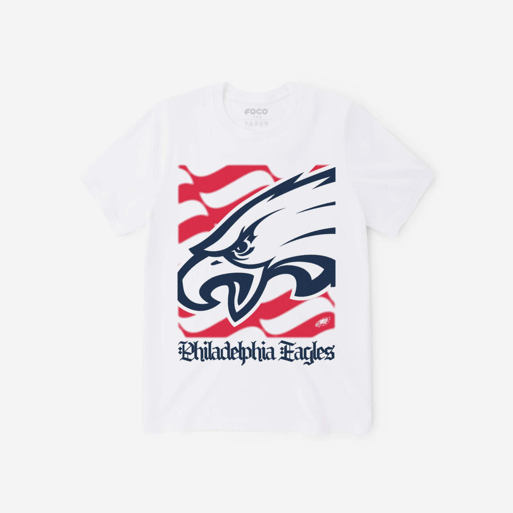 Philadelphia Eagles American Heritage Wordmark T-Shirt FOCO S - FOCO.com
