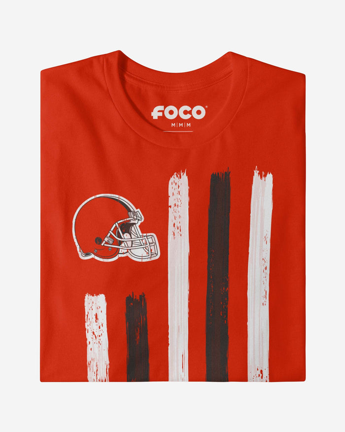 Cleveland Browns Brushstroke Flag T-Shirt FOCO - FOCO.com