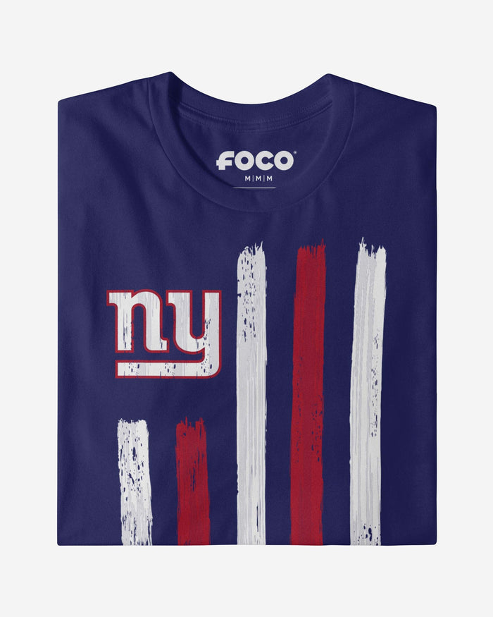 New York Giants Brushstroke Flag T-Shirt FOCO - FOCO.com