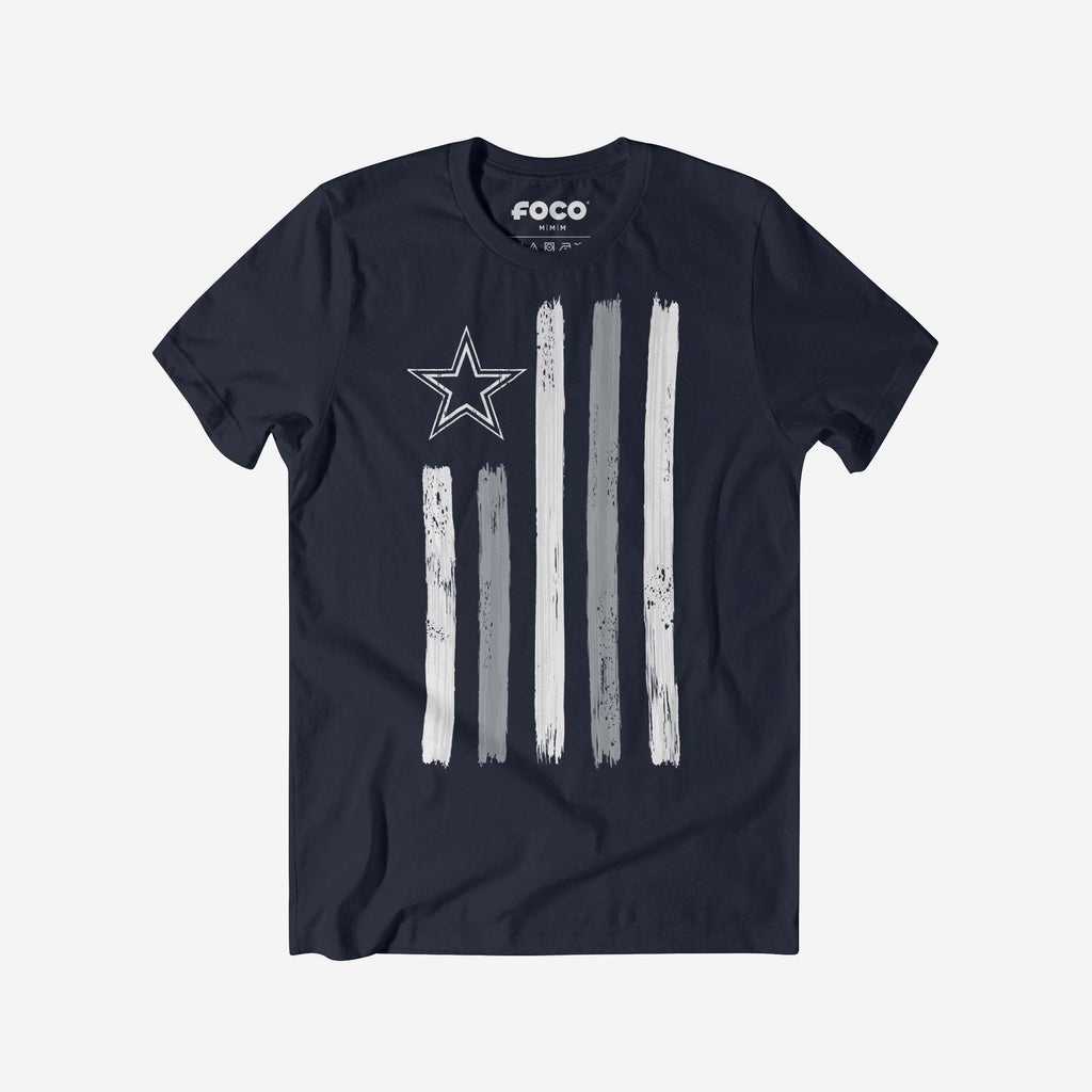 Dallas Cowboys Brushstroke Flag T-Shirt FOCO S - FOCO.com