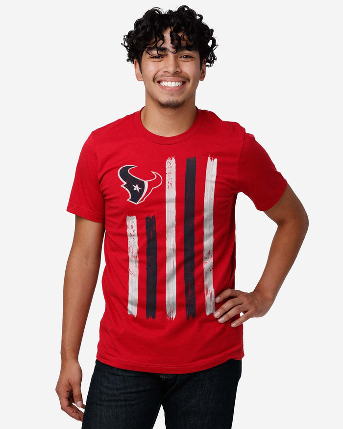 Houston Texans Brushstroke Flag T-Shirt FOCO - FOCO.com