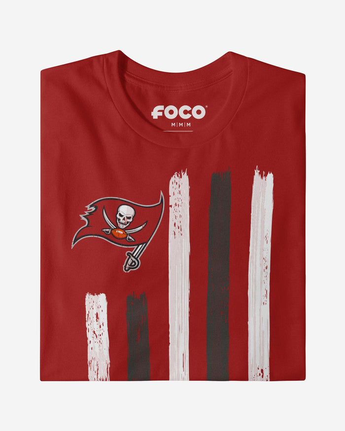 Tampa Bay Buccaneers Brushstroke Flag T-Shirt FOCO - FOCO.com