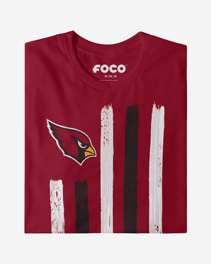 Arizona Cardinals Brushstroke Flag T-Shirt FOCO - FOCO.com