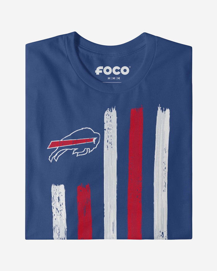 Buffalo Bills Brushstroke Flag T-Shirt FOCO - FOCO.com