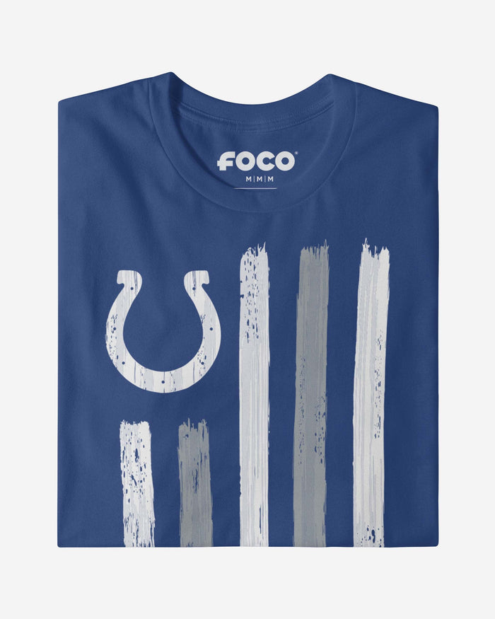 Indianapolis Colts Brushstroke Flag T-Shirt FOCO - FOCO.com