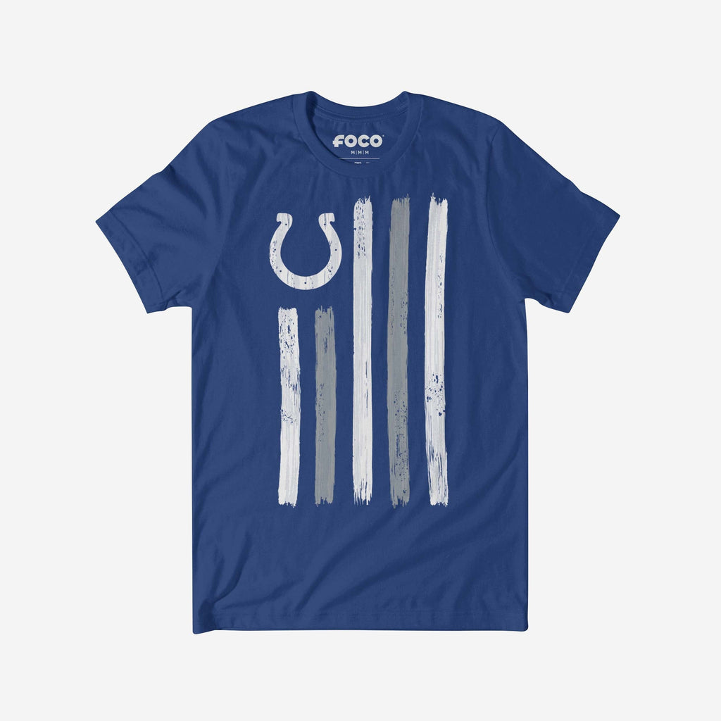 Indianapolis Colts Brushstroke Flag T-Shirt FOCO S - FOCO.com