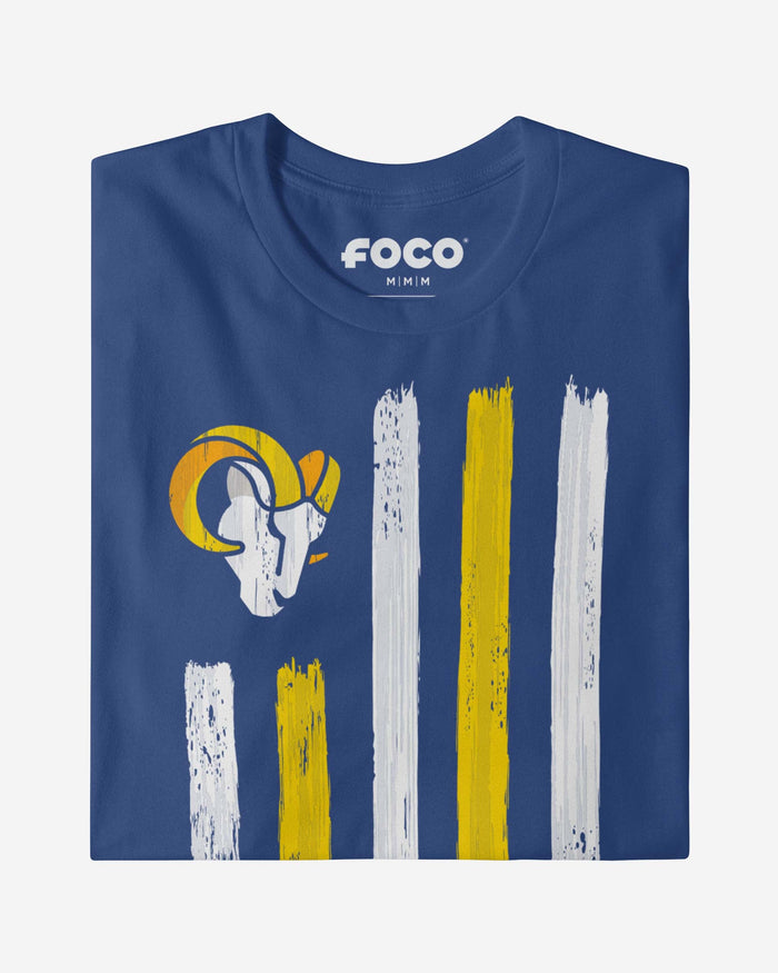 Los Angeles Rams Brushstroke Flag T-Shirt FOCO - FOCO.com