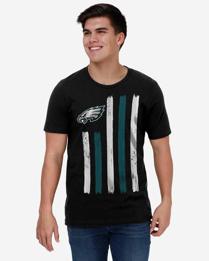 Philadelphia Eagles Brushstroke Flag T-Shirt FOCO - FOCO.com