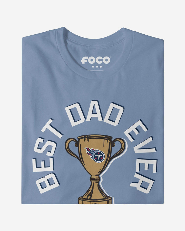 Tennessee Titans Best Dad Ever Trophy T-Shirt FOCO S - FOCO.com