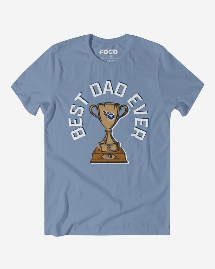 Tennessee Titans Best Dad Ever Trophy T-Shirt FOCO S - FOCO.com