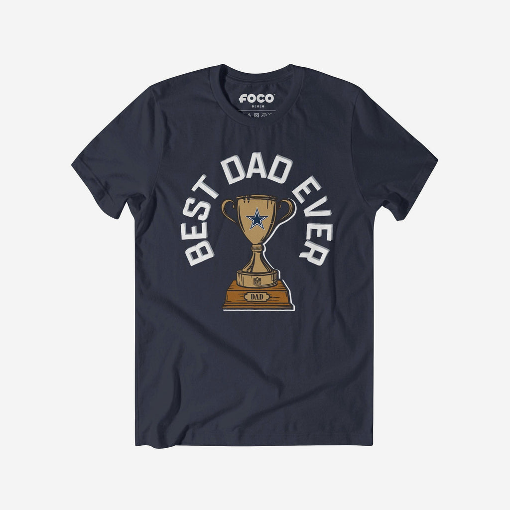 Dallas Cowboys Best Dad Ever Trophy T-Shirt FOCO S - FOCO.com
