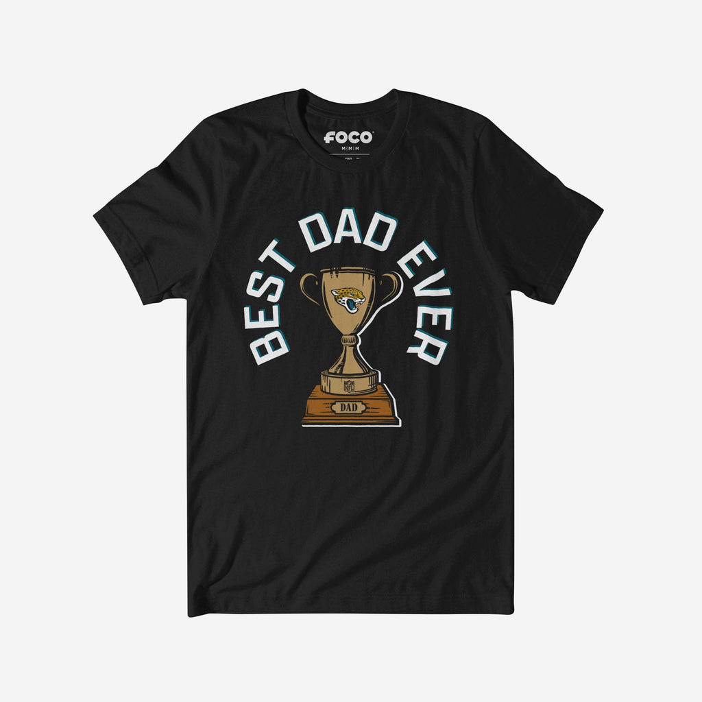Jacksonville Jaguars Best Dad Ever Trophy T-Shirt FOCO S - FOCO.com