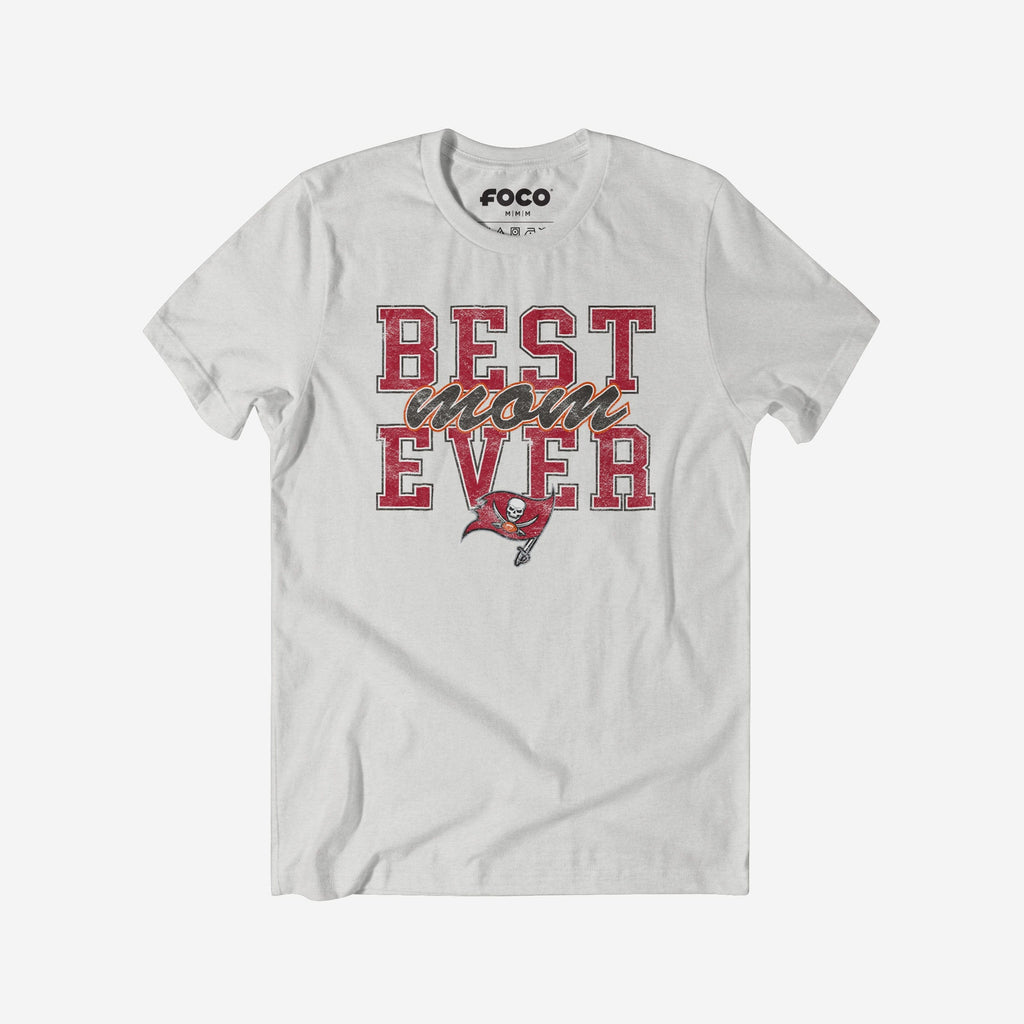 Tampa Bay Buccaneers Best Mom Ever Stacked T-Shirt FOCO S - FOCO.com