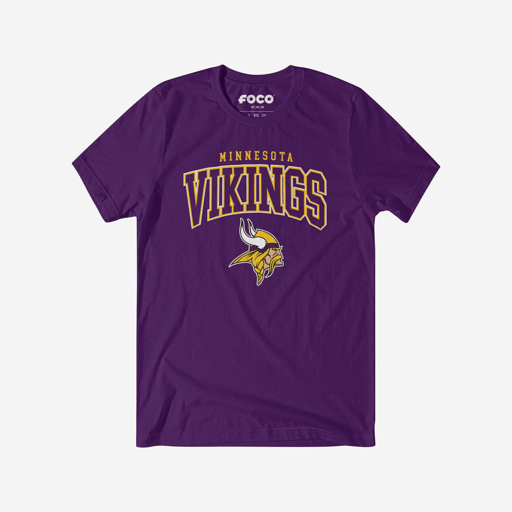 Minnesota Vikings Classic Logo T-Shirt FOCO Team Purple S - FOCO.com