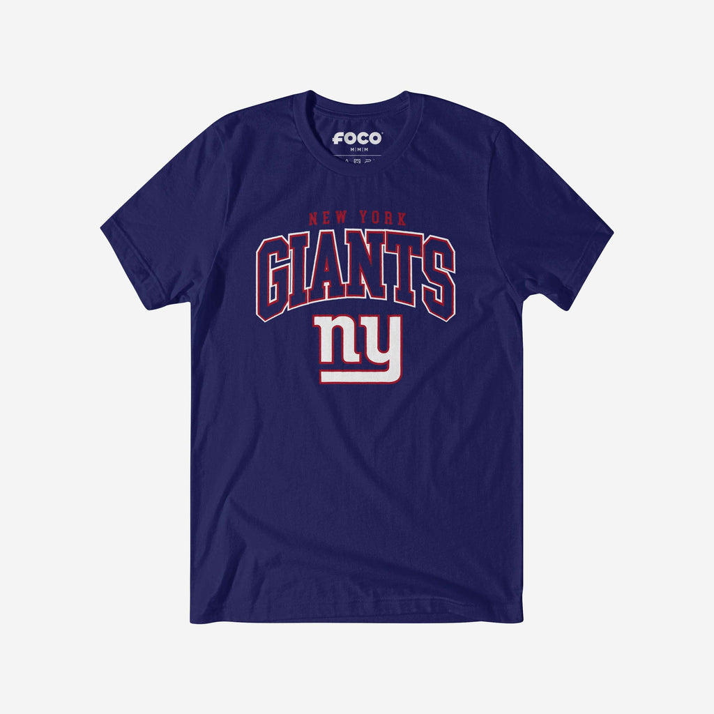 New York Giants Classic Logo T-Shirt FOCO Team Navy S - FOCO.com