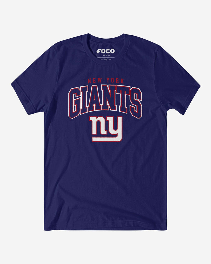 New York Giants Classic Logo T-Shirt FOCO Team Navy S - FOCO.com