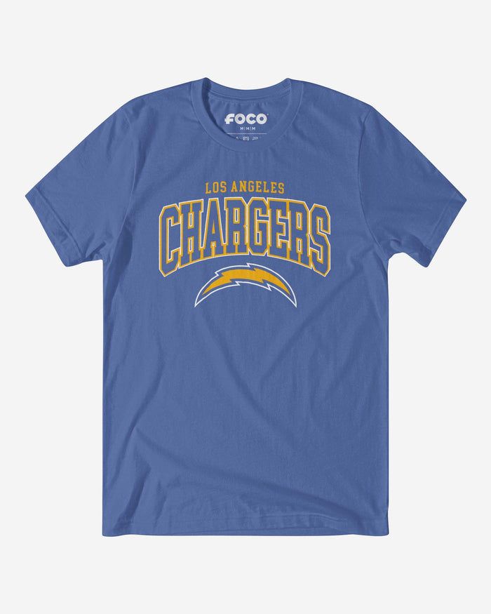 Los Angeles Chargers Classic Logo T-Shirt FOCO Columbia Blue S - FOCO.com