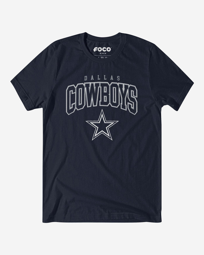 Dallas Cowboys Classic Logo T-Shirt FOCO Navy S - FOCO.com