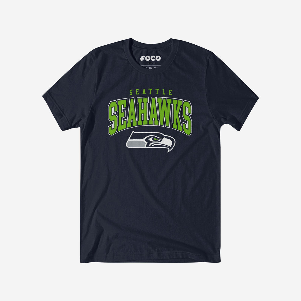 Seattle Seahawks Classic Logo T-Shirt FOCO Navy S - FOCO.com