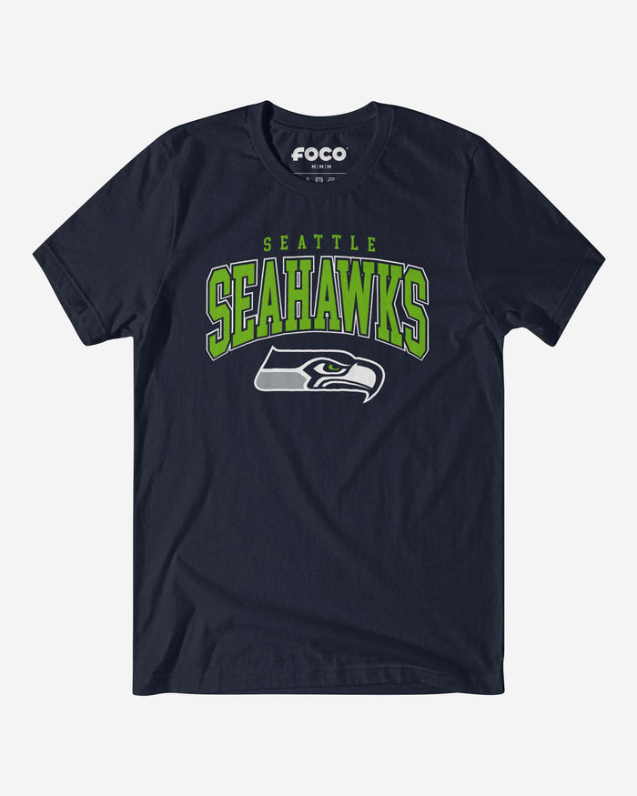 Seattle Seahawks Classic Logo T-Shirt FOCO Navy S - FOCO.com