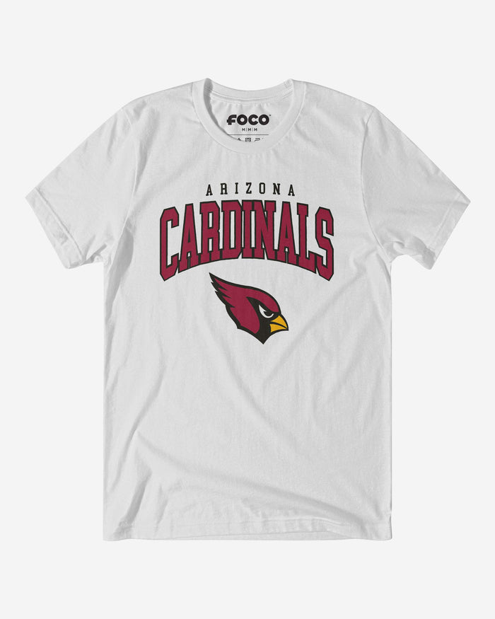 Arizona Cardinals Classic Logo T-Shirt FOCO White S - FOCO.com