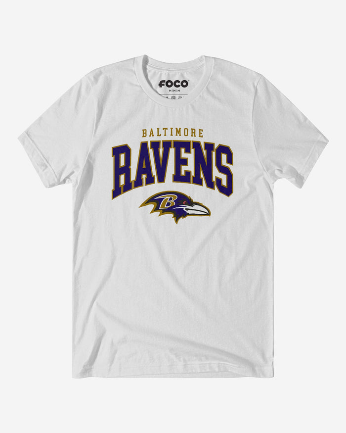 Baltimore Ravens Classic Logo T-Shirt FOCO White S - FOCO.com