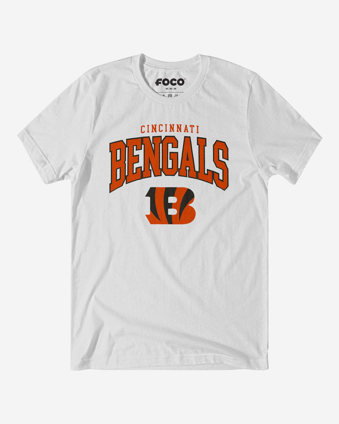 Cincinnati Bengals Classic Logo T-Shirt FOCO White S - FOCO.com