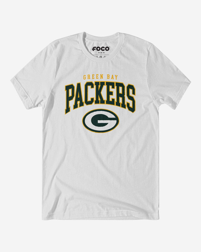 Green Bay Packers Classic Logo T-Shirt FOCO White S - FOCO.com