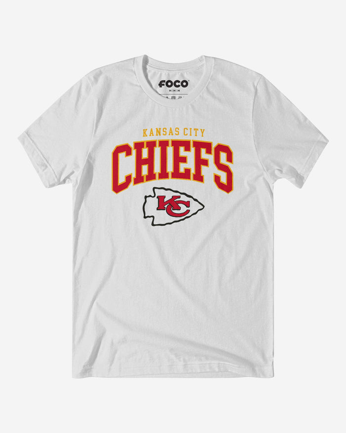 Kansas City Chiefs Classic Logo T-Shirt FOCO White S - FOCO.com