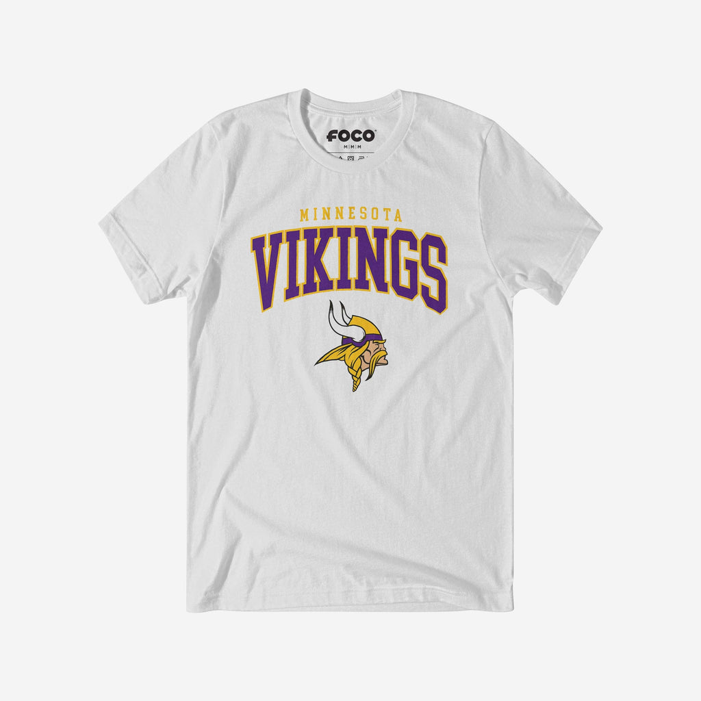 Minnesota Vikings Classic Logo T-Shirt FOCO White S - FOCO.com