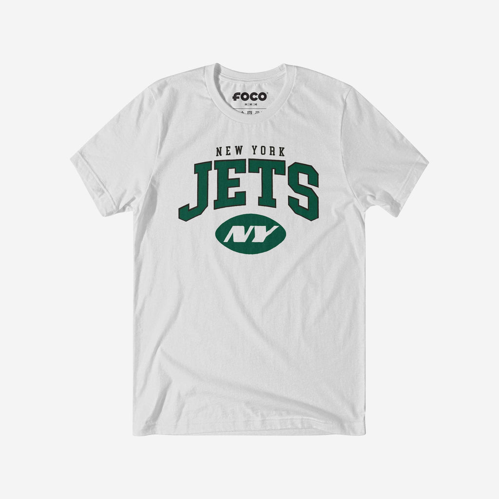 New York Jets Classic Logo T-Shirt FOCO White S - FOCO.com