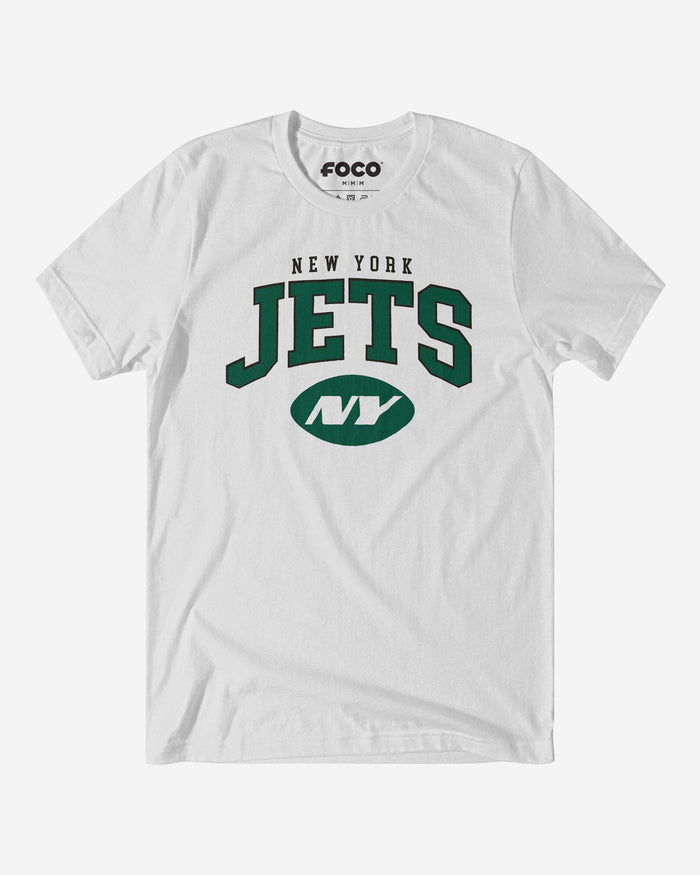 New York Jets Classic Logo T-Shirt FOCO White S - FOCO.com