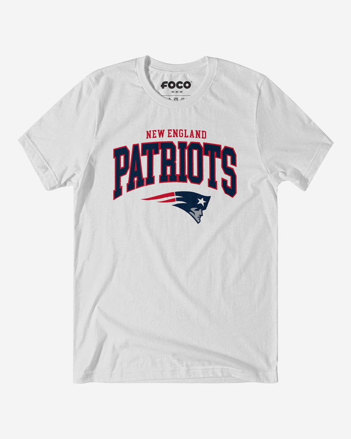 New England Patriots Classic Logo T-Shirt FOCO White S - FOCO.com