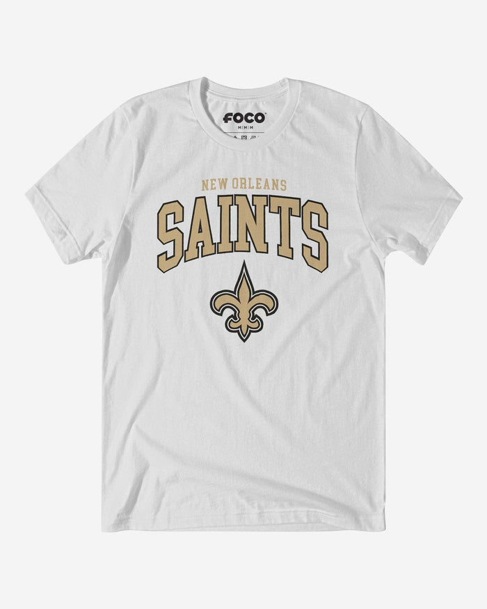 New Orleans Saints Classic Logo T-Shirt FOCO White S - FOCO.com