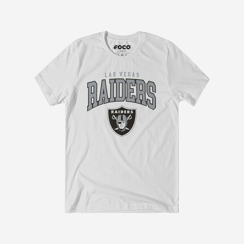 Las Vegas Raiders Classic Logo T-Shirt FOCO White S - FOCO.com