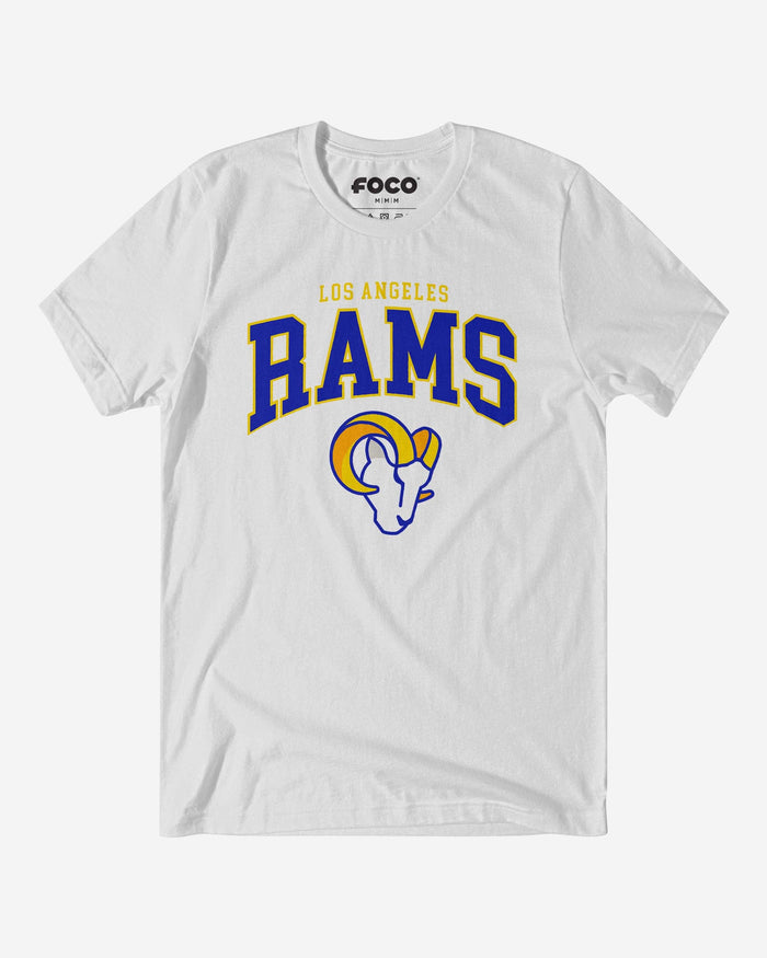 Los Angeles Rams Classic Logo T-Shirt FOCO White S - FOCO.com