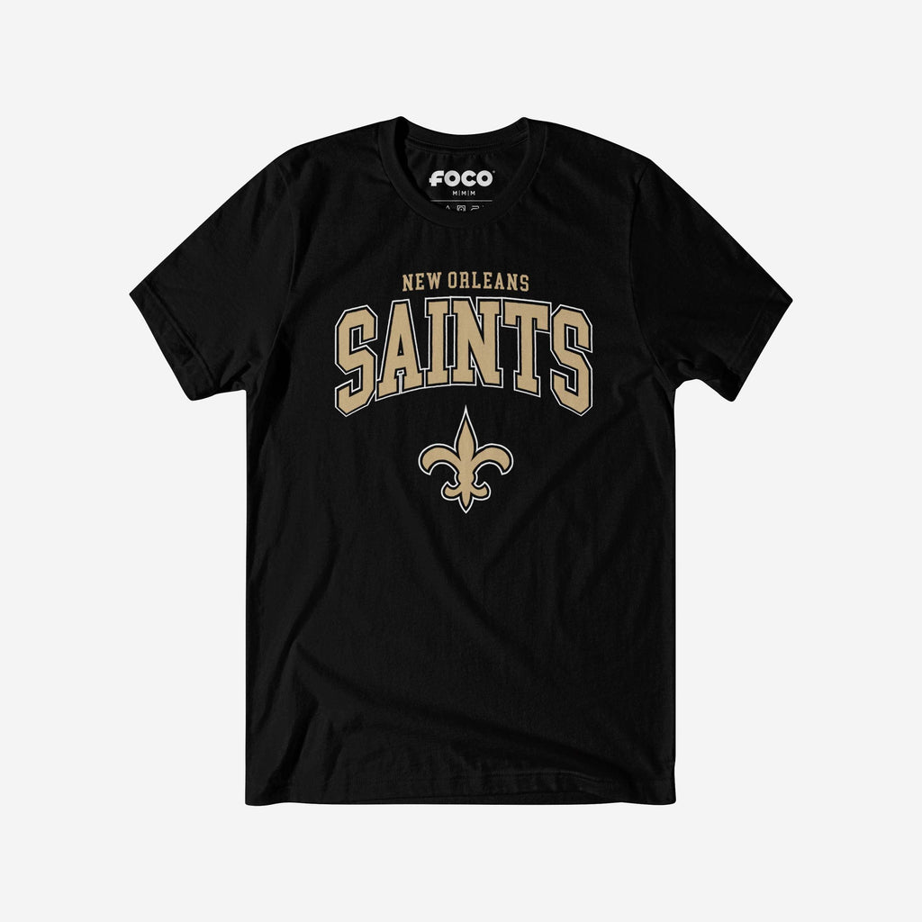 New Orleans Saints Classic Logo T-Shirt FOCO Black S - FOCO.com