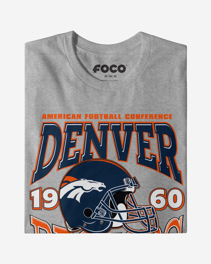 Denver Broncos Classic Team Helmet T-Shirt FOCO - FOCO.com