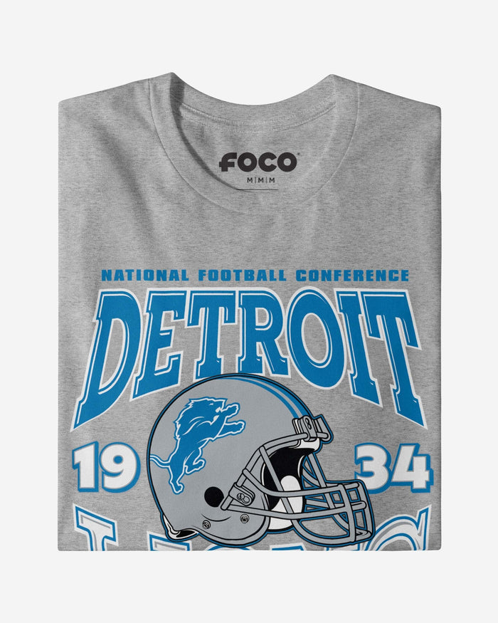 Detroit Lions Classic Team Helmet T-Shirt FOCO - FOCO.com