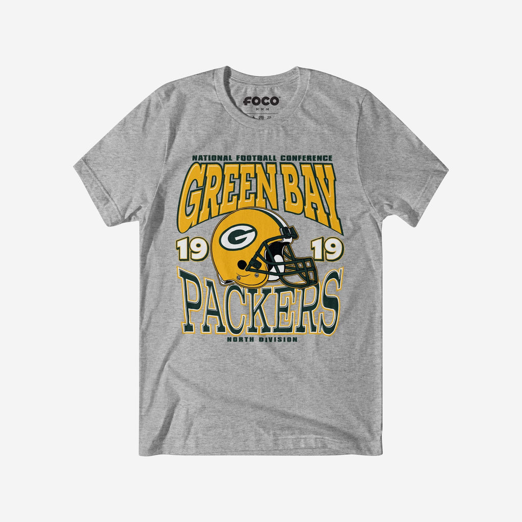 Green Bay Packers Classic Team Helmet T-Shirt FOCO S - FOCO.com