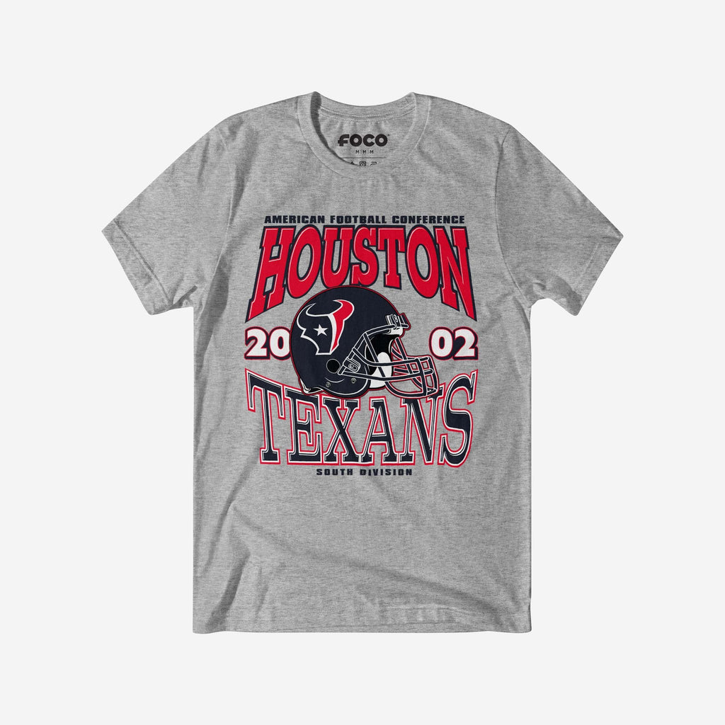 Houston Texans Classic Team Helmet T-Shirt FOCO S - FOCO.com