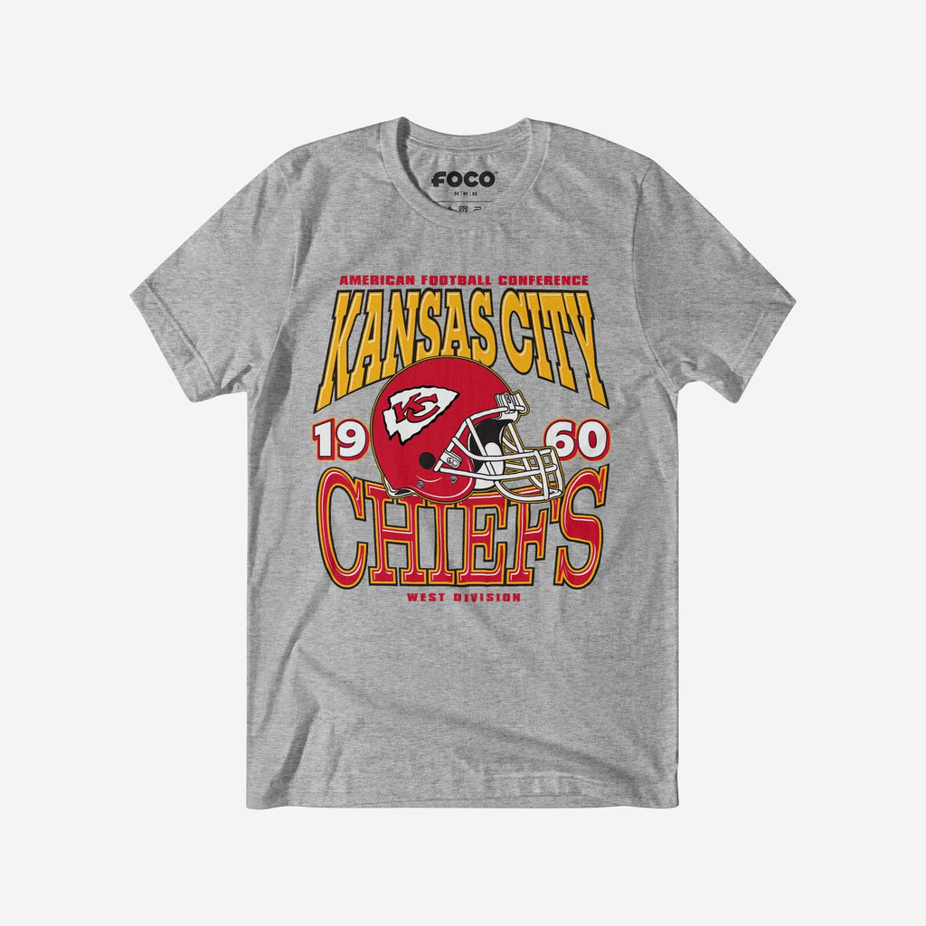 Kansas City Chiefs Classic Team Helmet T-Shirt FOCO S - FOCO.com