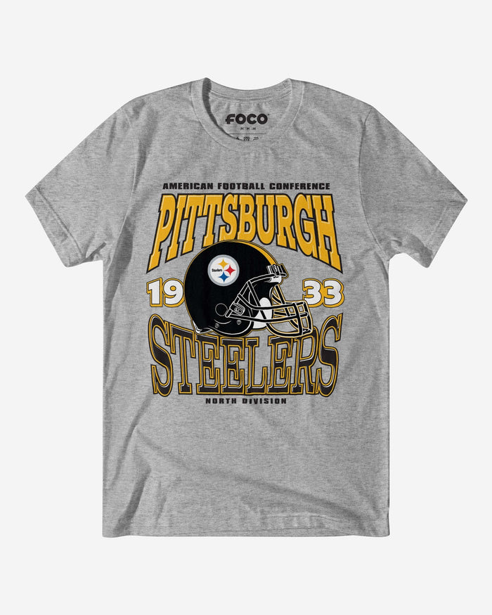 Pittsburgh Steelers Classic Team Helmet T-Shirt FOCO S - FOCO.com