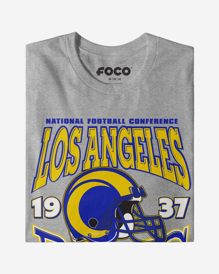 Los Angeles Rams Classic Team Helmet T-Shirt FOCO - FOCO.com