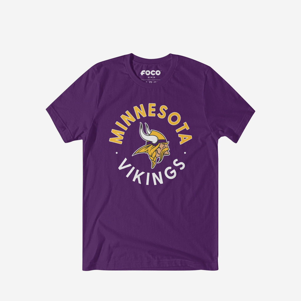 Minnesota Vikings Circle T-Shirt FOCO S - FOCO.com