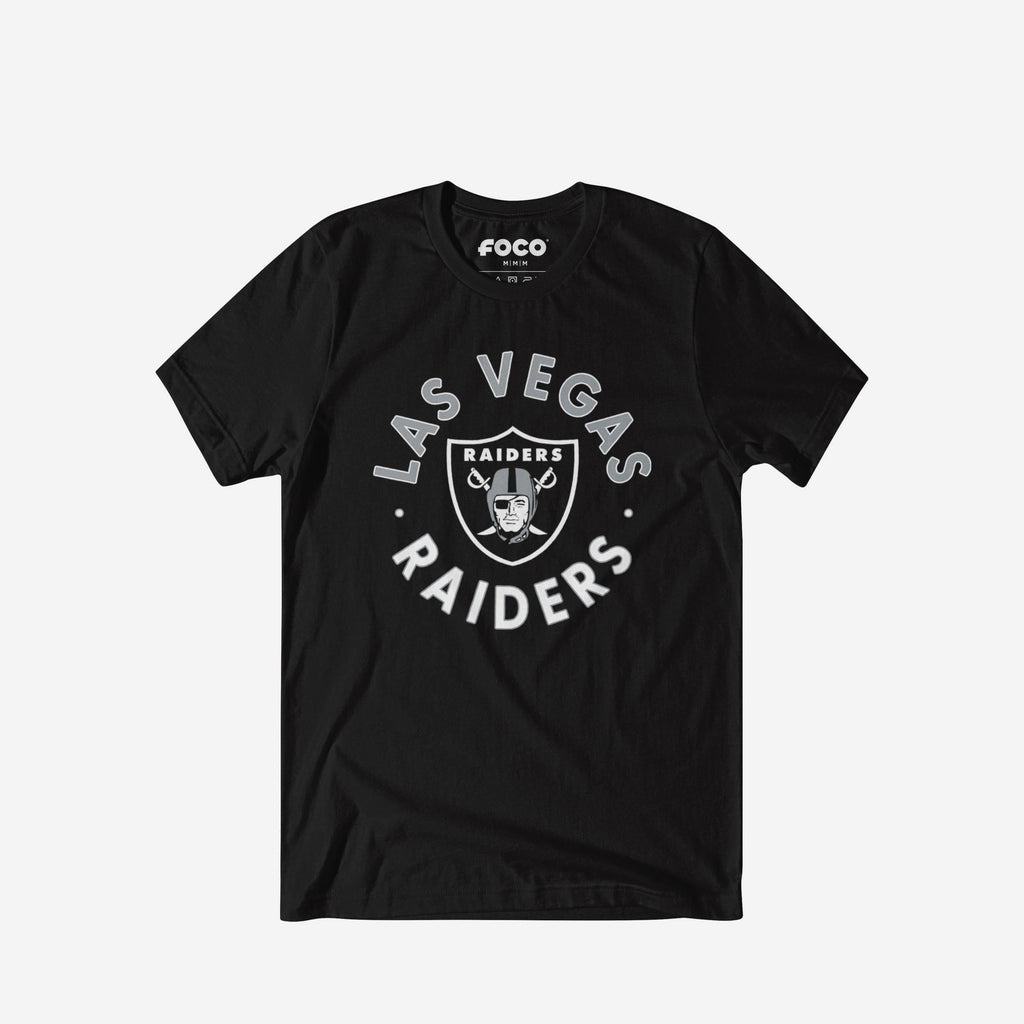 Las Vegas Raiders Circle T-Shirt FOCO S - FOCO.com