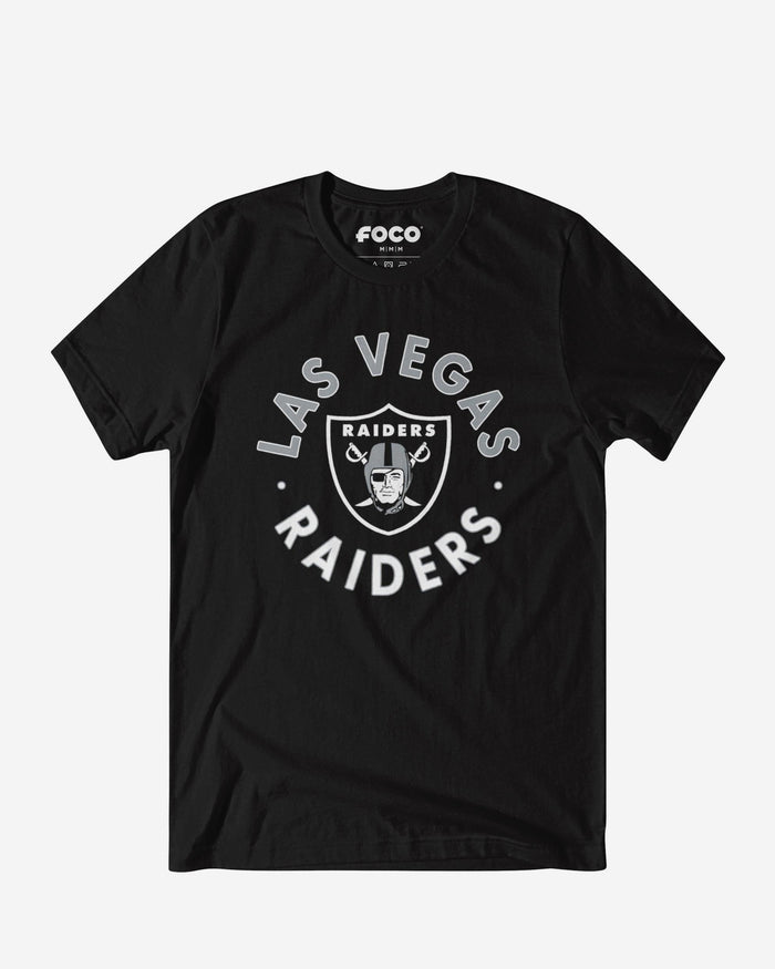 Las Vegas Raiders Circle T-Shirt FOCO S - FOCO.com