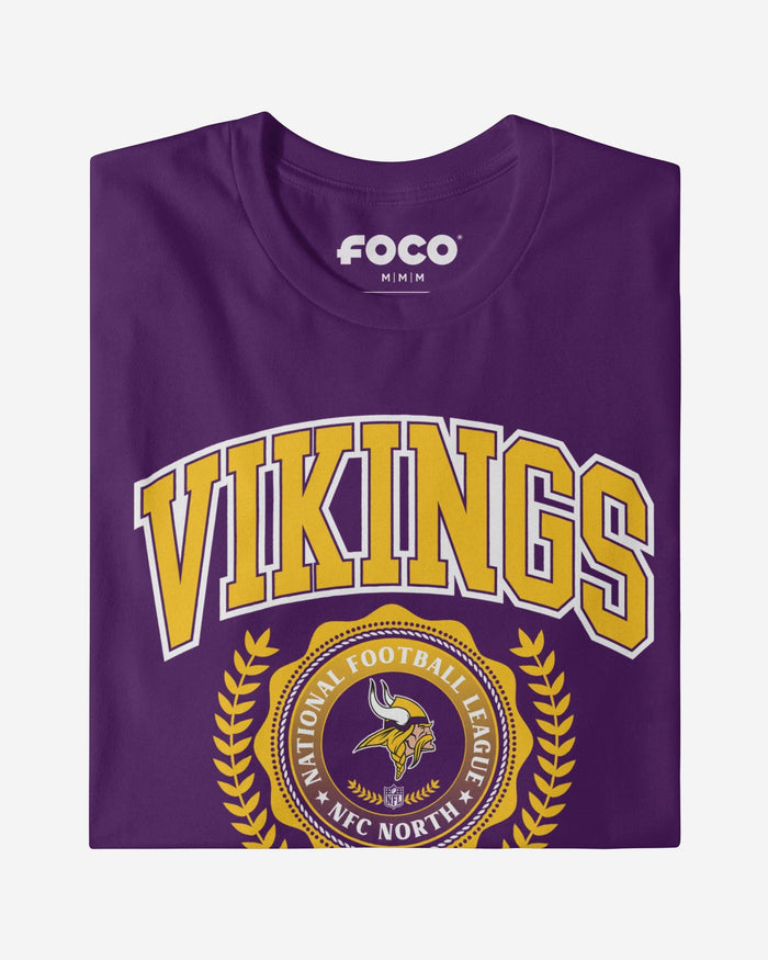 Minnesota Vikings Team Crest T-Shirt FOCO - FOCO.com