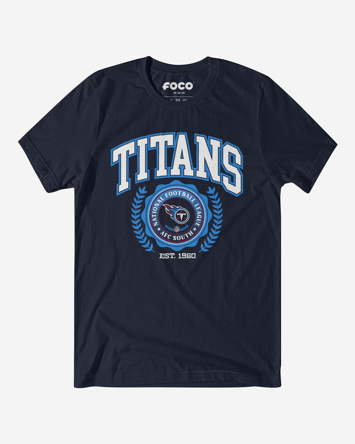 Tennessee Titans Team Crest T-Shirt FOCO Navy S - FOCO.com